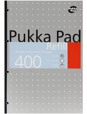 Pukka Pad A4 400Pg Refill Pad - Silver